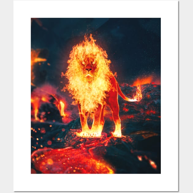 Flame Emperor Wall Art by Ergen Art